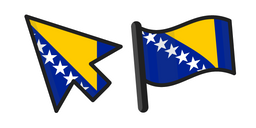 Bosnia and Herzegovina Flag Cursor