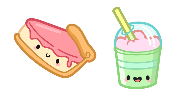 Cute Piece of Cake and Frosted Lemonade Cursor