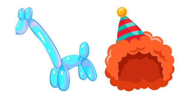Clown and Giraffe Balloon Cursor