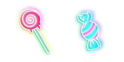 Neon Lollipop and Candy Curseur