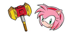 Sonic Amy Rose and Pico Pico Hammer Curseur