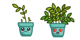 Cute Pot with Plant Cursor