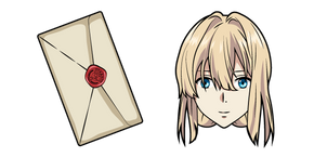 Курсор Violet Evergarden and Letter