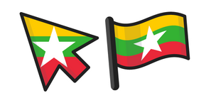 Myanmar Flag Curseur