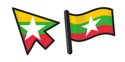 Myanmar Flag Curseur