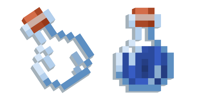 Minecraft Бутылка с Водой  курсор