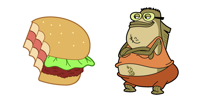 SpongeBob Bubble Bass and Crab's Burger Cursor