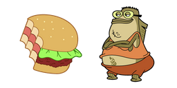 SpongeBob Bubble Bass and Crab's Burger Cursor