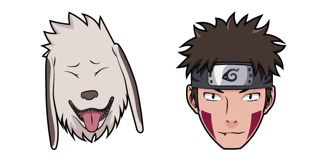 Naruto Kiba Inuzuka and Akamaru курсор