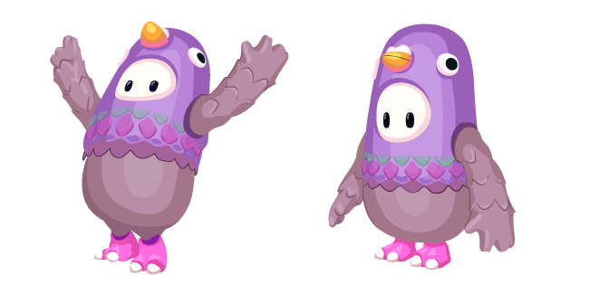 Fall Guys Character in Pigeon Costume курсор