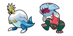 Pokemon Arctozolt and Dracovish Curseur