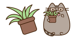 Курсор Pusheen and Plant Spring Cleaning