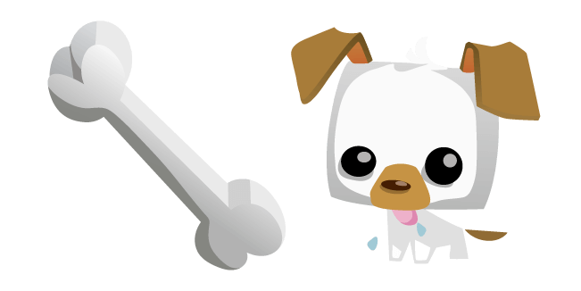 Animal Jam Pet Puppy and Bone Cursor