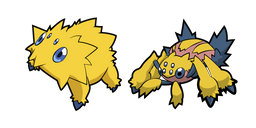 Pokemon Joltik and Galvantua Curseur