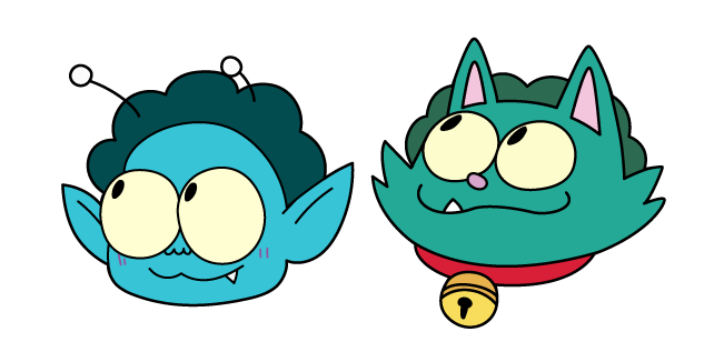 OK K.O.! Let's Be Heroes Radicles X and Were Cat курсор