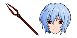 Neon Genesis Evangelion Rei Ayanami and Spear of Longinus Cursor