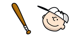 Peanuts Charlie Brown and Baseball Bat Curseur