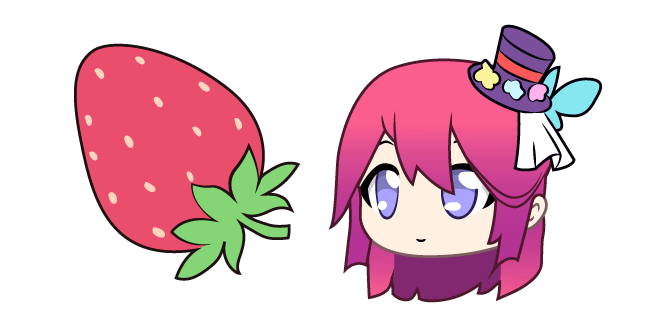 Gacha Life Midori and Strawberry Cursor