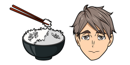 Haikyuu!! Osamu Miya and Rice Cursor