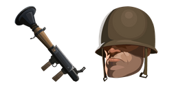 Team Fortress 2 Soldier and Rocket Launcher Cursor