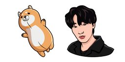 ATEEZ Choi San and Plushie Cursor