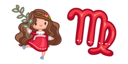 Cute Zodiac Sign Virgo Cursor