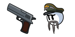 Henry Stickmin General Hubert Galeforce and Pistol Curseur