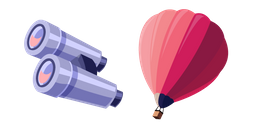 Air Balloon and Binoculars Curseur