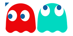 Pac-Man Blinky and Inky Ghosts Curseur