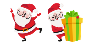 Курсор Рождество Санта Клаус и Подарок