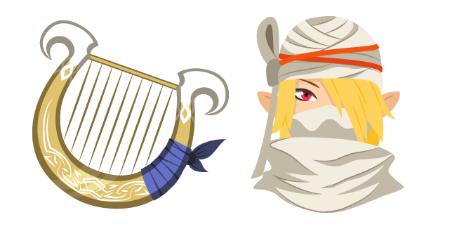 The Legend of Zelda Sheik and Goddess's Harp Cursor