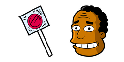 The Simpsons Julius Hibbert and Wowwipop Cursor