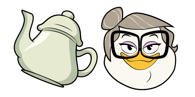 DuckTales Mrs. Beakley and Teapot Cursor