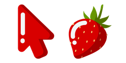 Minimal Strawberry cursor
