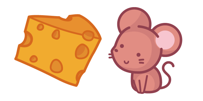 Cute Mouse and Cheese Cursor