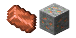 Minecraft Copper Ore and Copper Ingot Cursor