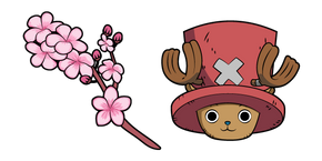 One Piece Tony Tony Chopper and Sakura Blossom Curseur
