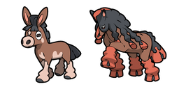 Pokemon Mudbray and Mudsdale Curseur