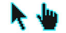 Bright Turquoise Pixel Curseur