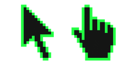 Screamin Green Pixel Cursor