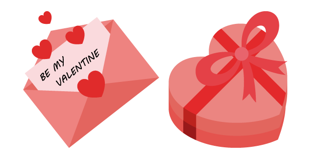 Valentine's Day Card and Candy Cursor