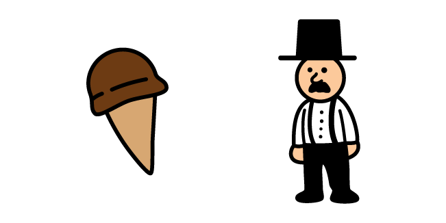 Fancy Pants Adventures Mayor and Ice Cream Cursor