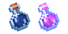 Minecraft Water Bottle and Potion of Regeneration Curseur