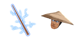 Mortal Kombat Raiden and Staff Cursor