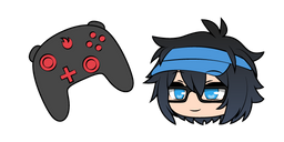 Gacha Life Luni and Fire Controller Cursor