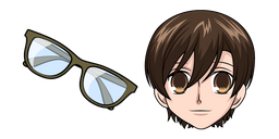 Ouran High School Host Club Haruhi Fujioka and Glasses Cursor