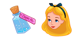 Alice in Wonderland and Bottle Cursor