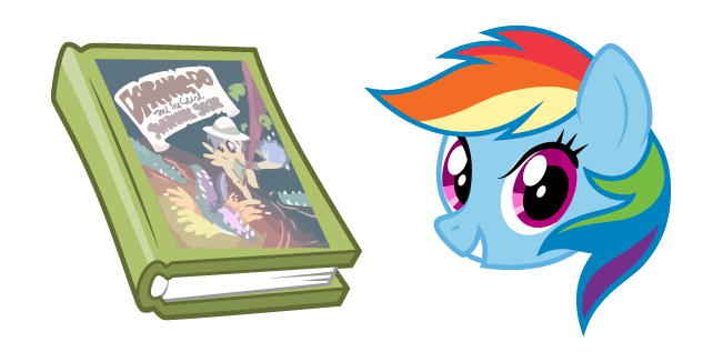 My Little Pony Rainbow Dash and Book Cursor