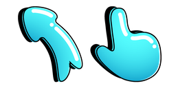 3D Aqua Color Cursor