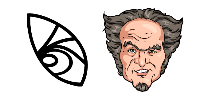 A Series of Unfortunate Events Count Olaf and Tattoo Cursor